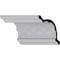 Ekena Millwork 7 3/4"H x 9"P x 11 7/8"F x 94 1/2"L Brightton Crown Moulding MLD07X09X11BR - alternate 1
